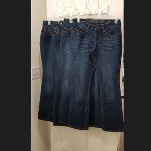 Jeans each size 8 petite